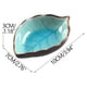 thumbnail image 3 of Juego de mini platos de cerámica de estilo japonés | Cuencos pequeños en forma de hoja para condimentos, aperitivos, accesorios de té | Glaseado de hielo craquelado | Base antideslizante | Vajilla, 3 of 4