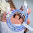 thumbnail image 6 of Tianyeda 2Pcs Cord Protectors with 1pc Spiral Protective Rope for iPhone Cable, 6 of 10