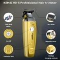 thumbnail image 4 of KEMEI 90-5 Hair & Beard Trimmer for Men, Zero Gap Trimmer with DLC Blade & Charging Base, 7500 RPM Cordless Trimmers for Barbers, 4 of 8