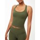 thumbnail image 4 of Camiseta sin mangas de yoga para mujer Acolchada de secado rápido Amigable con la piel Entrecruzada con tiras en la espalda Deportes, 4 of 8