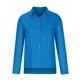 thumbnail image 4 of Umfun - Camisa de botones para mujer, estilo informal, elegante, para el trabajo, blusa de manga larga, cuello en V liso, solapa, blusa holgada, túnica de trabajo de manga larga con bolsillo, azul, 4 of 5