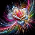 thumbnail image 5 of Flower Diamond Art Kits for Adults, Mandala Diamond Paintings Kits for Beginners, Full Drill Round DIY Crafts Kits Gift Home Wall Decor 12x12Inch, 5 of 5