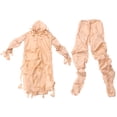 thumbnail image 1 of FELTECHELECTR 1 juego de disfraz de momia para Halloween, para niños y adultos (beige), 1 of 7