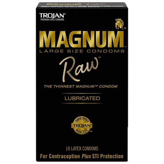Trojan Magnum Raw Condoms - 10ct (Pack of 32)