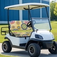 thumbnail image 5 of Pzuqiu Floral Mandala 2-Piece Golf Cart Seat Covers Set - Breathable Washable Protective Cover for Women Golf Lovers, 5 of 9