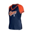 thumbnail image 3 of Women's New Era  Navy Detroit Tigers Gameday V-Neck T-Shirt, 3 of 4