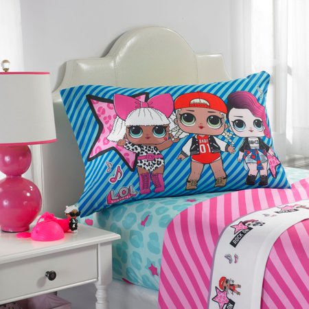 L.O.L. Surprise! Blue or Pink Kids Bedding Sheet Set, 1
