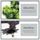 thumbnail image 2 of Decoraciones Para Salas De Casa Green Leaf Plants Pots Potted Plant Centerpiece Artificial Pine Bonsai, 2 of 3