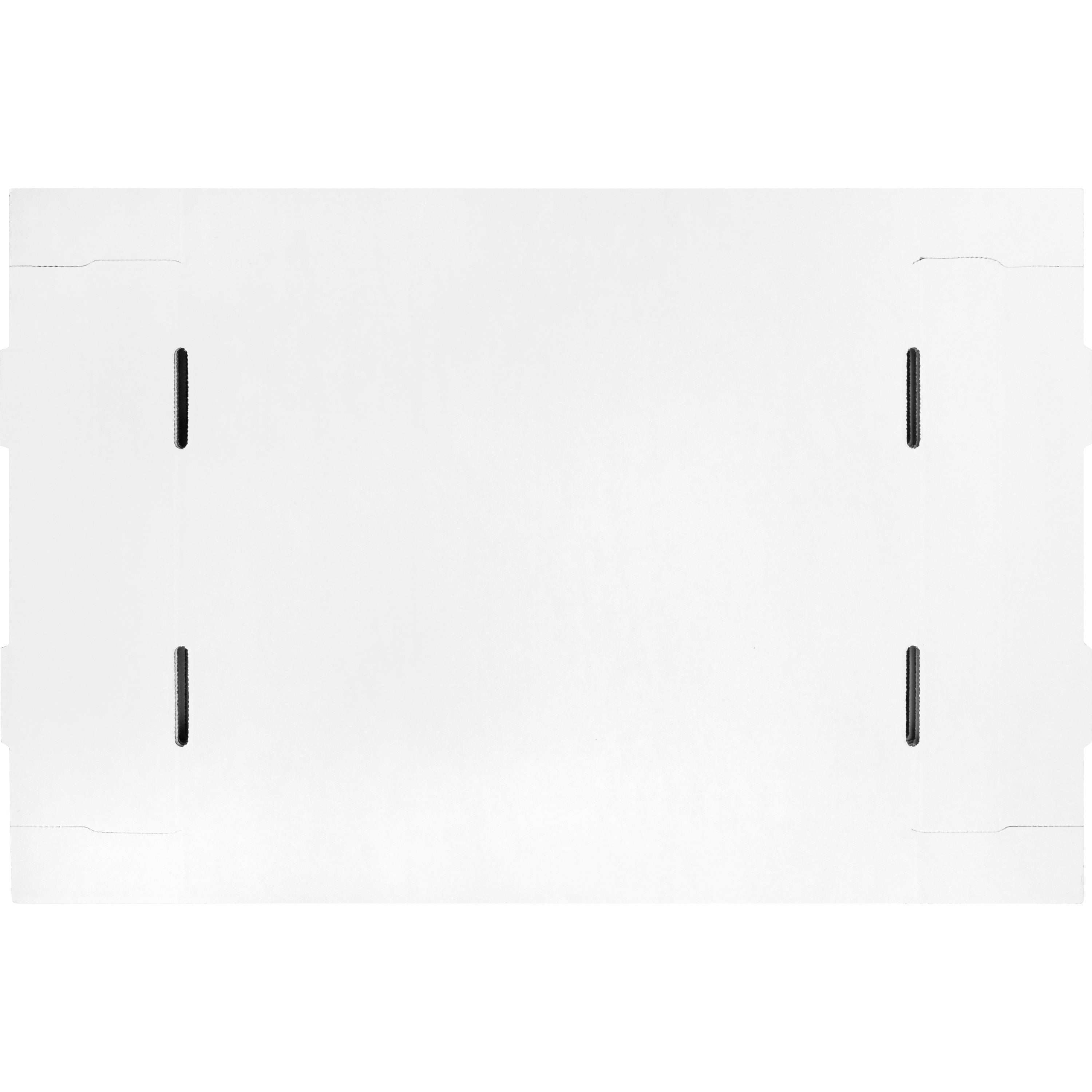 Business Source Quick Setup Medium-duty Storage Box - External Dimensions: 12" Width X 15" Depth X 10"height - Media Size Supported: Legal, Letter - Lift-off Closure - Medium Duty - Stackable - White