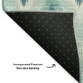 thumbnail image 3 of Addison Rugs Mayfield Washable Transitional Southwest Teal Rectangle Rug, 10' x 14', 3 of 6