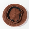 thumbnail image 3 of Knitted Berets for Women French Beret Hats for Women Trendy Painter Cap Beanies Warm Fall Winter Hat Tea Party, 3 of 7