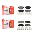 thumbnail image 1 of SIM Front Rear Semi-Metallic Brake Pads Kit for Car Hyundai Sonata Kia Optima KSM-100169, 1 of 8