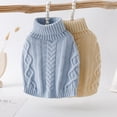 thumbnail image 5 of Aosijia Dog Sweaters Winter Warm Dog Clothes Turtleneck Knitted Pet Clothing Puppy Cat Sweater Vest Coat for Small Dogs Blue XXS, 5 of 10