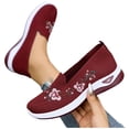 thumbnail image 4 of Caywon Women Loafers Sneakers, Embroidered Floral Mesh, Breathable Lightweight Casual, Comfortable Ladies Shoes Zapatillas Mujer, 4 of 6