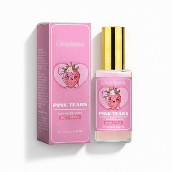 Strawberry Scented Body Mist Spray, Light Fragrance Refreshing Spray for Daily Use, 50 ml, Makeup Organizer