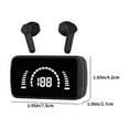 thumbnail image 3 of Coollooc Wireless Earbuds Bluetooth V5.2 Headphones Deep Bass Stereo Ear Buds with LED Power Display Charging Case Waterproof Earphones with Mic Headset for Laptop Pad Android/iOS Phones, 3 of 7