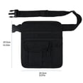 thumbnail image 2 of Bolsa de dinero para cintura de camarero, delantal de camarera de restaurante de lona, ​​bolsa con cinturón ajustable, soporte para cheques, contenedor de bolsa para servidor, 2 of 5