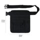 thumbnail image 2 of Bolsa de dinero para cintura de camarero, delantal de camarera de restaurante de lona, ​​bolsa con cinturón ajustable, soporte para cheques, contenedor de bolsa para servidor, 2 of 5