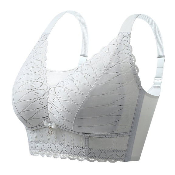 HomeGardon Bras Minimizer Bras for Women Full Coverage Underwire Bras Plus Size Lifting Lace Bra for Heavy Breast Woman's Deep V Full Coverage Lace Bra Unlined Non Padded Bra