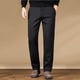 thumbnail image 1 of Ceisia Men's Gift Casual High Waist Straight Leg Pants Warm Fleece Lined Stretch Elastic Waist Pocket Full Length Trousers, 1 of 7