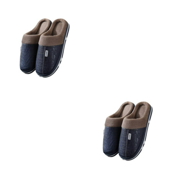 Zapatos Sonducket 1 par de algodón pantuflas de invierno caucho Azul 44-45 2piezas