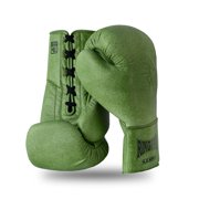 Ring Pro Sports K.O Series Boxing Glove Made of Distressed Leather for Boxing & MMA - Green 10 oz