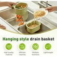 thumbnail image 6 of 2025 Upgraded Self-Cleaning Sink Strainer Basket – Sink Food Catcher with Bottom Release, Kitchen Sinks Food Waste Collector (white), 6 of 9