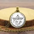 thumbnail image 4 of Olilia Inspirational Gifts Necklace to Son Daughter Gift from Mom Dad Never Forget That I Love You Family Jewelry Graduation Gifts (To My Daughter), 4 of 7