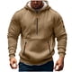 thumbnail image 2 of Sudadera con capucha para hombre, informal, a la moda, lisa, con cremallera, de manga larga, con bolsillo, de poliéster, 2 of 5