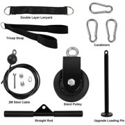 Pull Down Pulley, Forearm Exercise Lat Pulldown Pulley For Cable Wrist Roller Sport Arm Strength Training