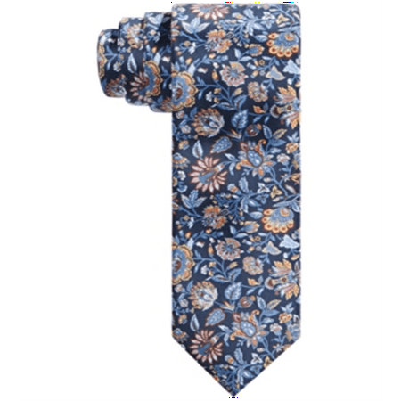Tallia Men's Slim Floral Tie Blue Size Regular