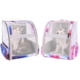 thumbnail image 6 of Halinfer Breathable Cat Backpack, Full Ventilation Pet Carrier Backpack for Small Dog, Airline Approved Cat Carrying Backpack for Travel and Hiking, 6 of 7