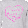 thumbnail image 4 of Inktastic I Love My Aunt and Uncle in Pink Chalk Heart Long Sleeve Youth T-Shirt, 4 of 5