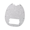 thumbnail image 2 of MERIGLARE Bass Pickguard Anti Scratch Guard Plate 9 Hole Accessory Replacements Protection Hardware Bass Guitar Pickguard Scratch Plate Bright White, 2 of 9