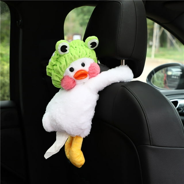 Organizador de pañuelos para coche con dibujos animados, bonito y multifuncional, práctico contenedor de papel para toallas de papel para automóviles tipo 2