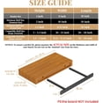 thumbnail image 2 of 2pcs Floating Shelf Bracket Kit - Heavy Duty, Hidden Design, for Wood Boards 1.5-2 Inches Thick, 2 of 6