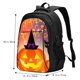thumbnail image 5 of Balery Halloween Mochila con carga USB para hombre y mujer - Mochila impermeable y antirrobo para laptop con puerto USB para viajes, trabajo, 5 of 7