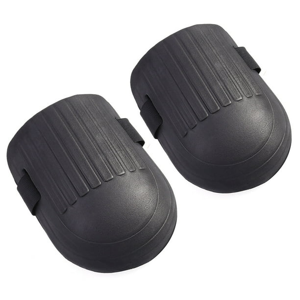 1 par de rodilleras protectoras para jardinería con forro interior de EVA impermeable (negro)