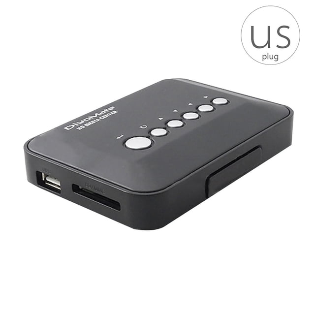Multimedia Player Mini HD 720P HDD Media Player TV Box AV Output MKV RM SD USB SDHC MMC HDD US Plug Workhe