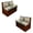 Beige-Paw Boho Mandala Flower, variant on SCRAWLGOD Cat Daisy Flower Print RV Dinette Cushions Covers Washable Anti Scratch RV Booth Cushion Cover Stretch 2 Piece Set RV Dinette Booth Cover