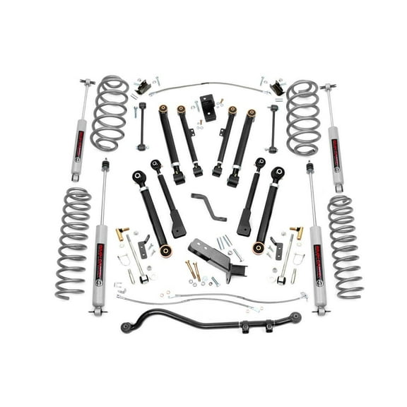 Rough Country 4" Suspension Lift Kit for 1997-2006 Jeep Wrangler TJ - 66130