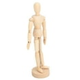 thumbnail image 2 of Movable Limbs Man Model, Practical Wooden Action Figure, Durable  For Photography Props Tabletop Toys Animations Decorations, 2 of 8