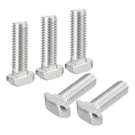 

Uxcell M8x25mm T Slot Drop-in Bolt 20Pack Hammer Head T-Bolt T Shape Stud Sliding Screw for 30 Series