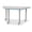 Driftwood/Key Lime, variant on Berries Trapezoid Activity Table - 24 inch X 48 inch, E-height - Driftwood Gray/Key Lime/Gray