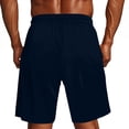 thumbnail image 3 of LEKWK Cargo Shorts for Men Elastic Waist Quick Dry Casual Athletic Shorts Lightweight Loose Fit Workout Shorts with Pockets for Hiking Outdoor Travel Fishing, 3 of 7