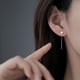 thumbnail image 5 of Pendientes de circonita de plata esterlina Pendientes de amor Pendientes de estrella de diamantes con destellos de primavera y verano Pendientes de nicho Advanced Sense Temperamento, 5 of 6