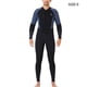 thumbnail image 2 of Traje de buceo con trajes de buceo Mangas largas Pantalones largos Pareja Mantenga las pieles de buceo caliente Traje de surf para snorkeling Natación en agua fría S 1.5mm Eigraketly OD003628-13, 2 of 7