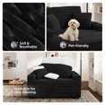 thumbnail image 2 of Marrber 52" 3-in-1 Convertible Sofa Bed Sleeper Loveseat, Plush Corduroy with Reclining Backrest & Cup Holders for Small Space, 2 of 9