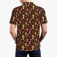 thumbnail image 6 of Wukai Woodland Mushroom with Flowers and Berries Men’s Polo Shirts,Quick-Dry Athletic Shirt,Classic Fit Shirts-4X-Large, 6 of 8