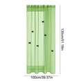 thumbnail image 3 of Uxgjfwu Solid Color Sheer Curtains, Double Layer Voile Window Panel with Butterfly Brooch, Decorative Translucent Drape for Living Room Bedroom Party Decor, 3 of 7